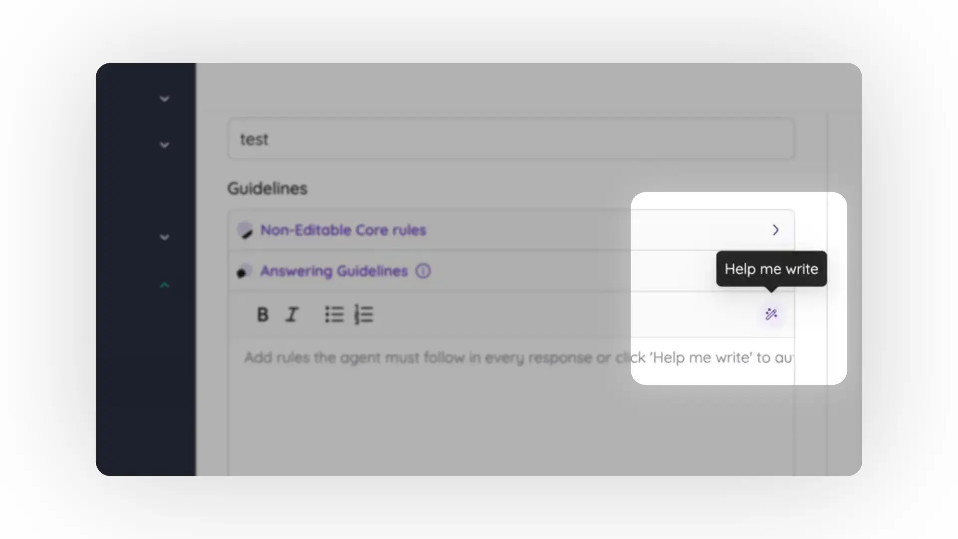 AI Lab New Engine interface in Bridged Media for creating a Knowledge Agent engine.