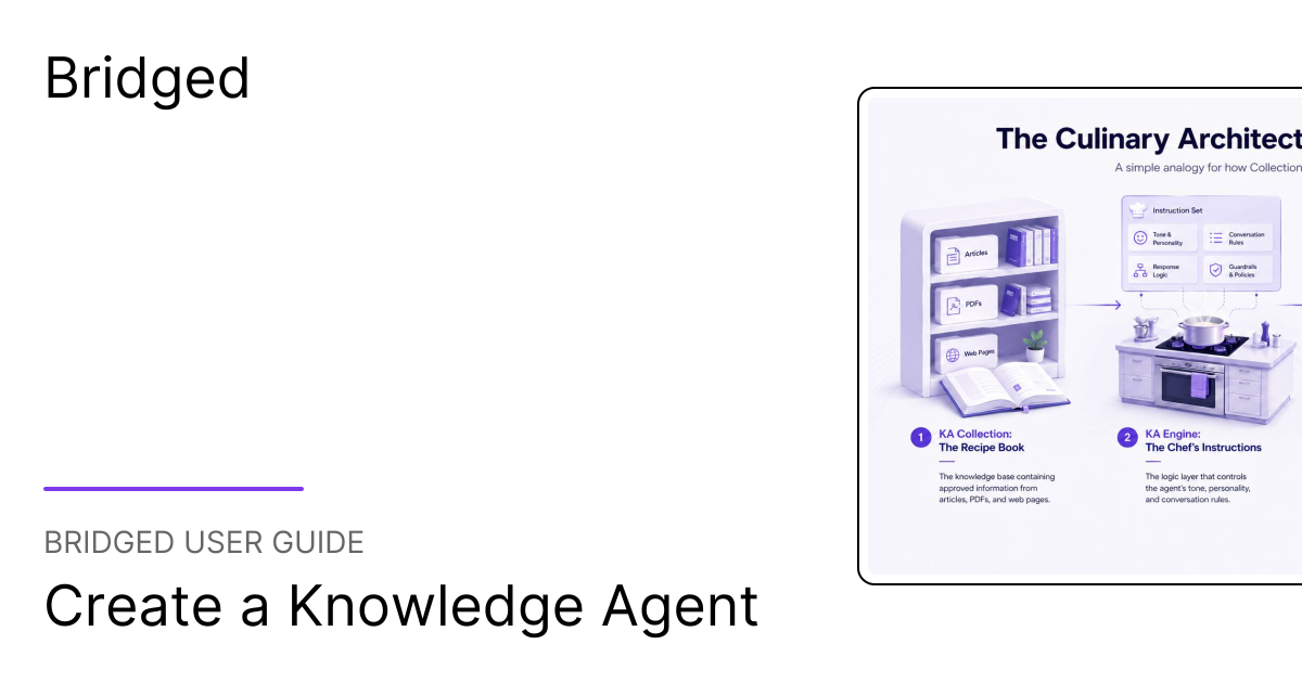 Create a Knowledge Agent | Bridged User Guide